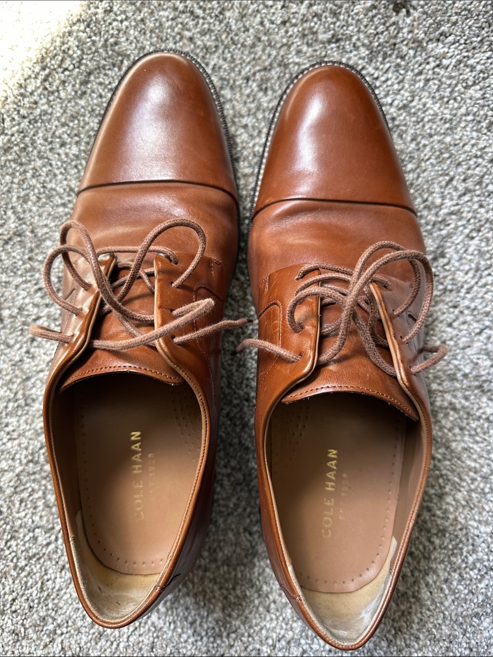 Cole Haan Men’s Ledley Grand Cap-Toe Oxfords